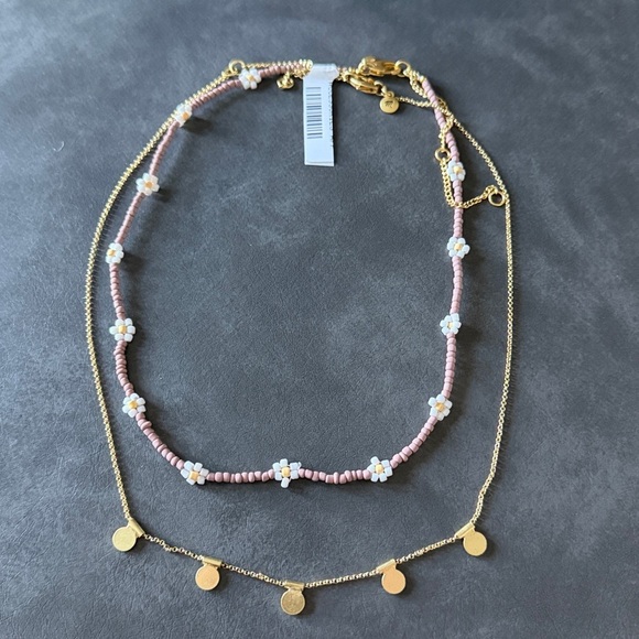 Madewell Seed Bead Daisy Necklace Set - Picture 5 of 5